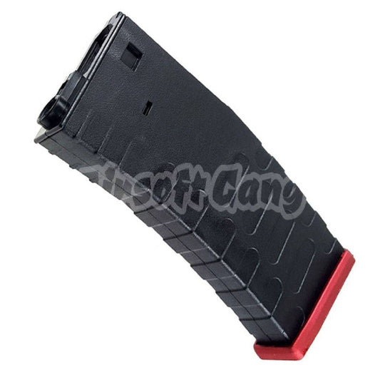 APS 300rd Hi-Cap U Mag Magazine For FMR ASR UAR M4 M16 Series AEG Airsoft Black/Red