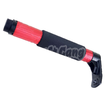 APS TRON Stock Tube For M4 M16 Series AEG Airsoft Black/Red