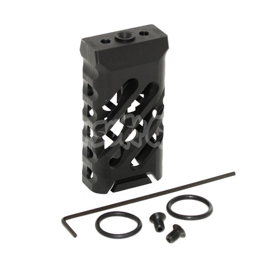 5KU CNC Aluminum Keymod Short Vertical Grip 45 Degree 193 Black