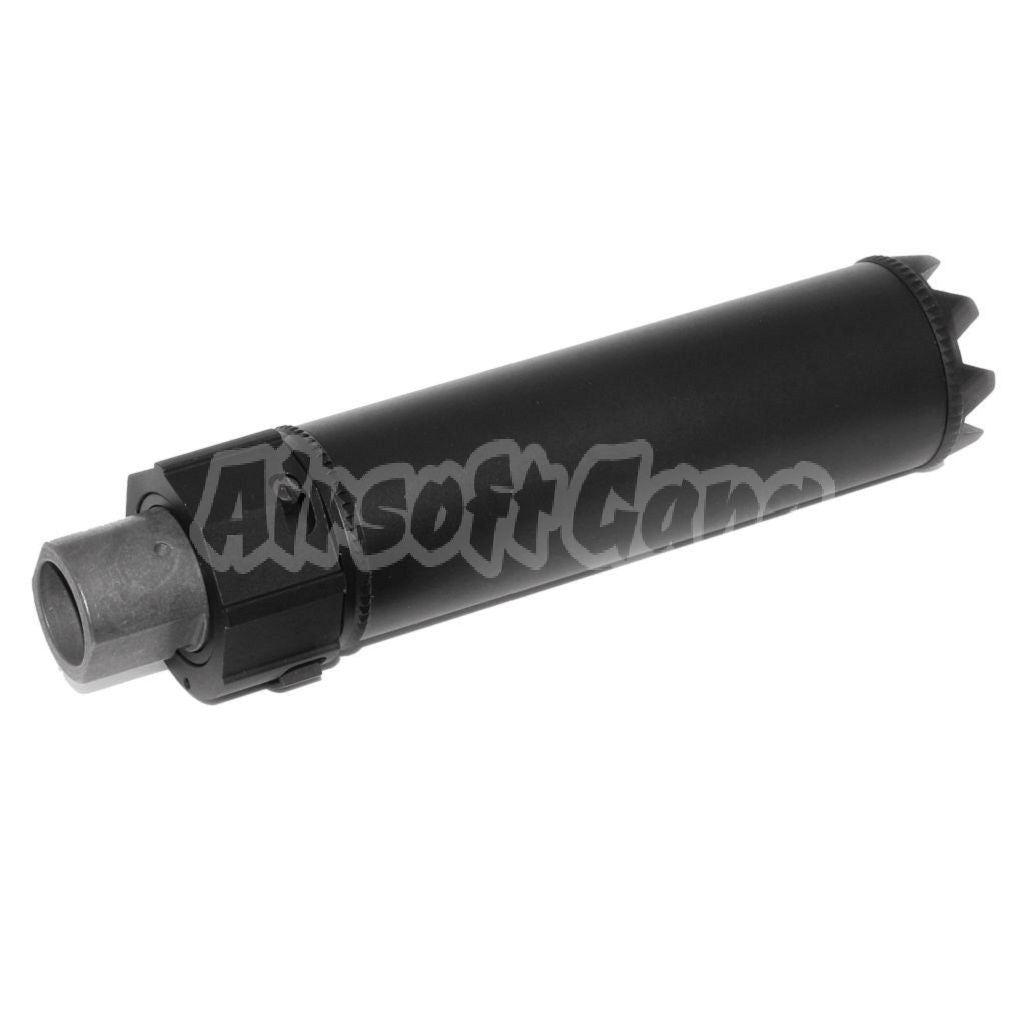 Airsoft 5KU 175mm SOCOM RC Monster QD Silencer Suppressor -14mm CCW Flash Hider Black