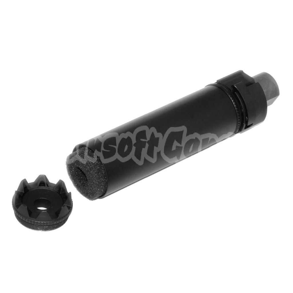 Airsoft 5KU 175mm SOCOM RC Monster QD Silencer Suppressor -14mm CCW Flash Hider Black