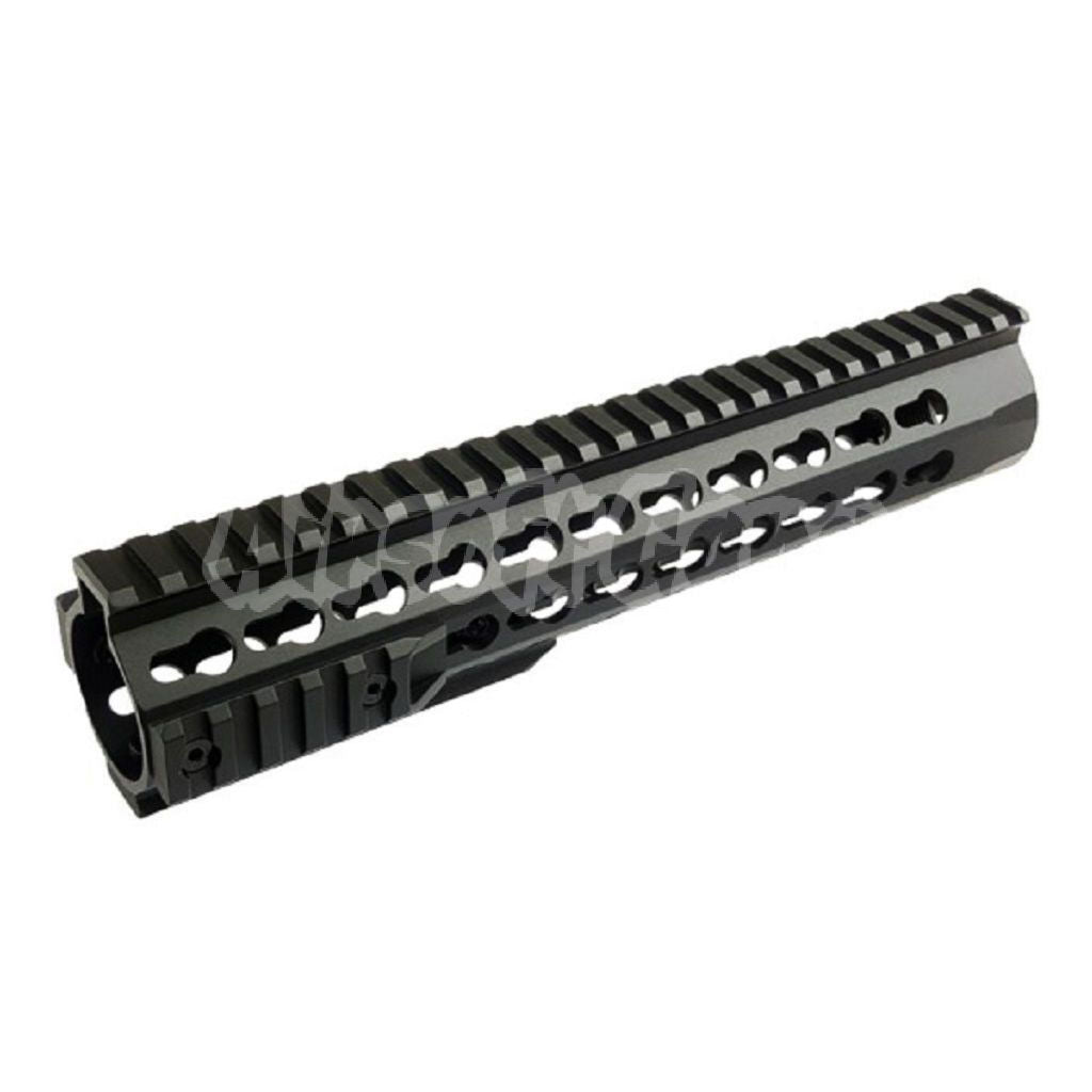 CYMA Aluminum 10" Inches 255mm Keymod Rail System Handguard For M4 M16 Series Tokyo Marui/ APS / CYMA AEG Airsoft Black