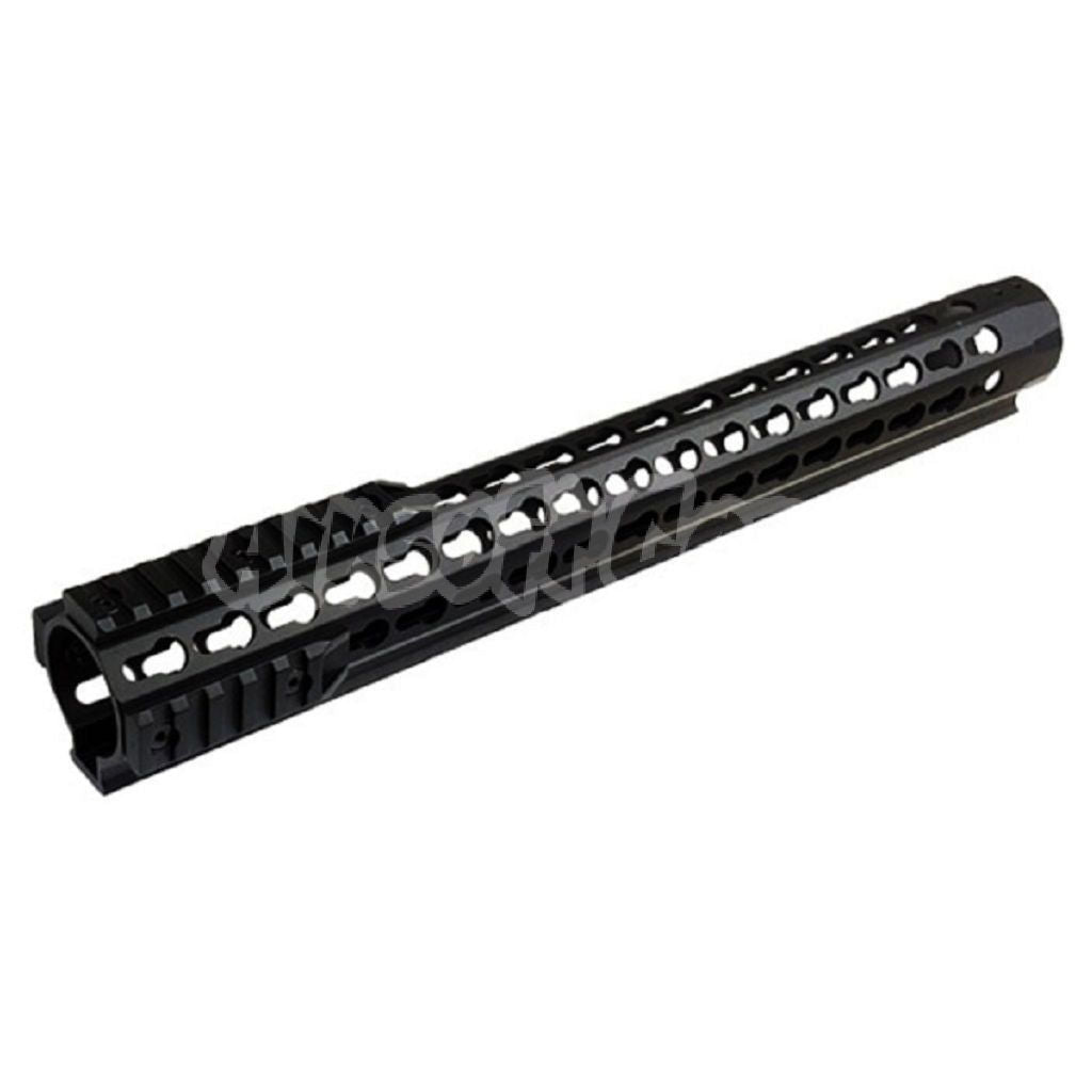 CYMA Aluminum URX4 14.5" Inches 380mm Keymod Rail System Handguard For M4 M16 Series Tokyo Marui/ APS / CYMA AEG Airsoft Black