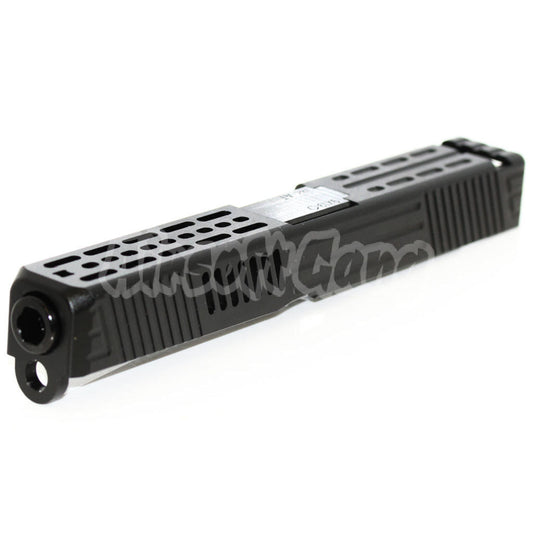 5KU CNC Aluminum Slide and Barrel Kit For Tokyo Marui G17 (Type 4) Black