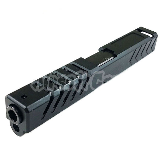 5KU CNC Aluminum Slide and Barrel Kit For Tokyo Marui G17 (Type 5) Black