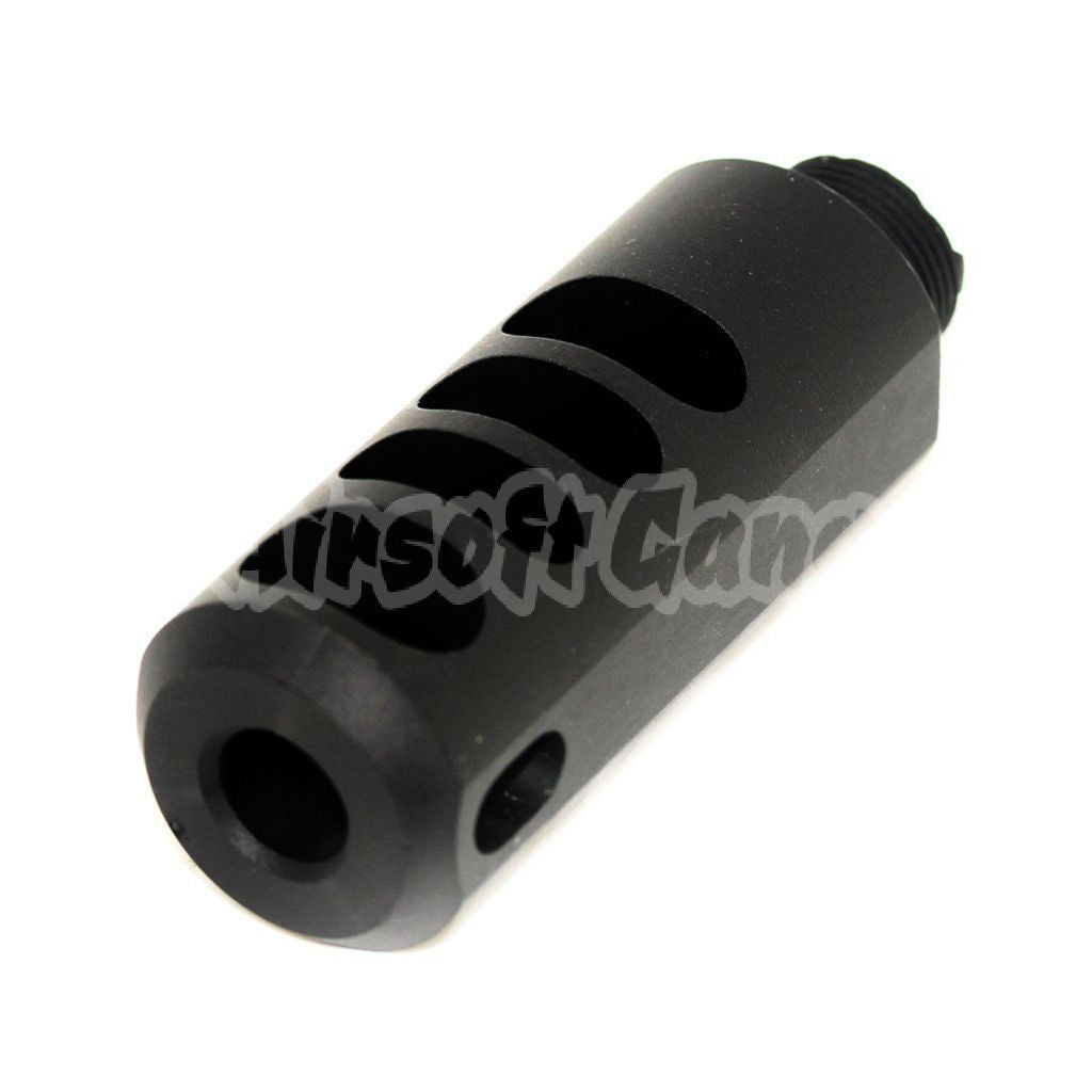 5KU Type 0 Aluminum Compensator +14mm CW For Tokyo Marui Hi-Capa 5.1 GBB Pistol Airsoft Black