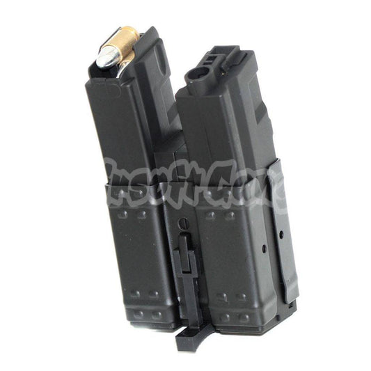 CYMA 250rd Short Type Mag Hi-Cap Dual Magazine For MP5 Series CYMA / Jing Gong JG / Tokyo Marui / Classic Army / ICS AEG Airsoft Black