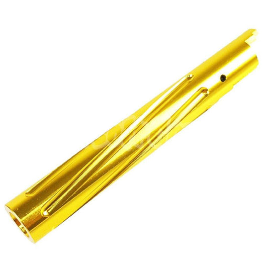 5KU Non-Recoil Spiral Outer Barrel For Hi-Capa 5.1 GBB Pistol Airsoft Gold