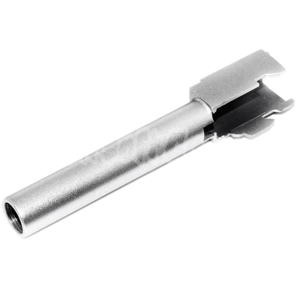 BELL 110mm Outer Barrel -12mm CCW For BELL ARMY Tokyo Marui G17 GBB Pistol Airsoft Silver