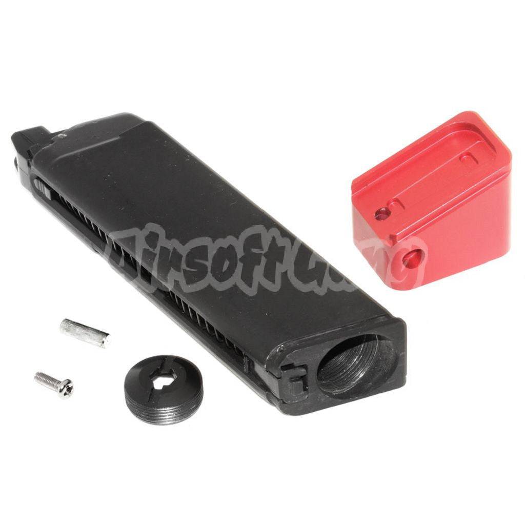 BELL 24rd Co2 Mag Magazine For BELL Tokyo Marui G17 GBB Pistol Airsoft Black/Red