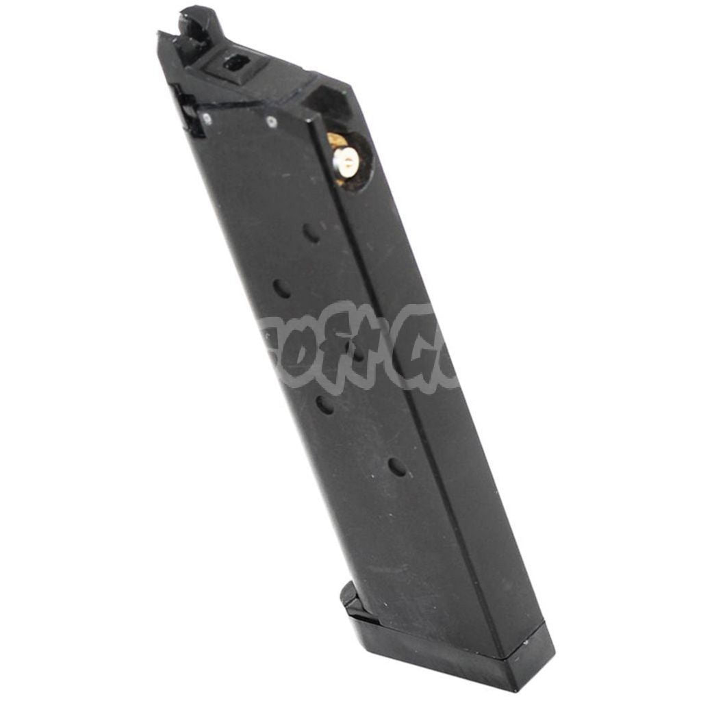 BELL 28rd Gas Mag Metal Magazine For BELL / ARMY / Tokyo Marui M.E.U. M1911 GBB Pistol Airsoft Black