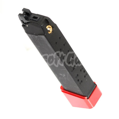 BELL 22rd Gas Mag Metal Magazine For BELL / Tokyo Marui G17 Series GBB Pistol Airsoft Black/Red Base