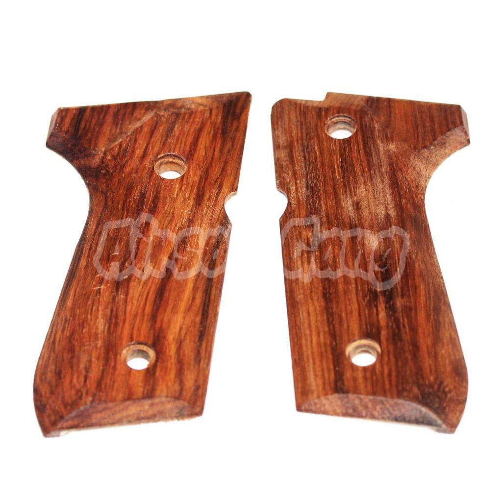 Oak Wood Pistol Grip Cover For Beretta 92F Series GBB Airsoft