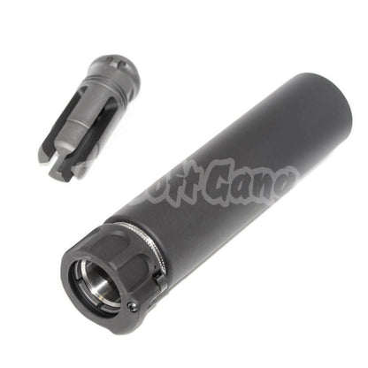 5KU 158mm SOCOM556 RC Suppressor Silencer with -14mm CCW Flash Hider Black