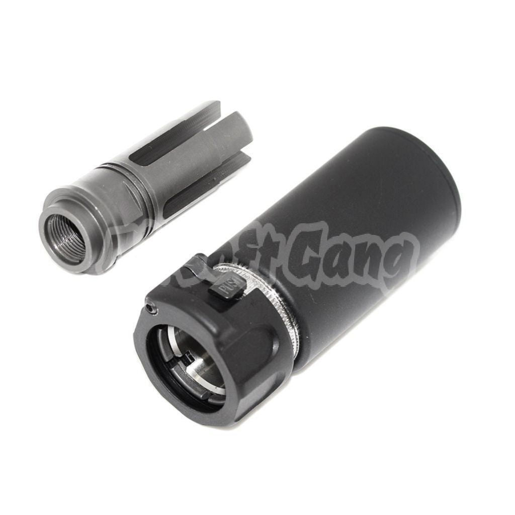 5KU QD Mini Suppressor Silencer with -14mm CCW Flash Hider Black