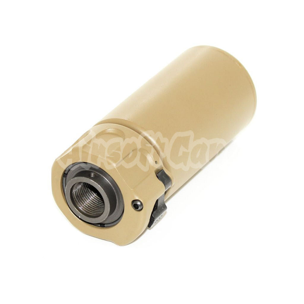 5KU QD Mini Suppressor Silencer with -14mm CCW Flash Hider Dark Earth Tan