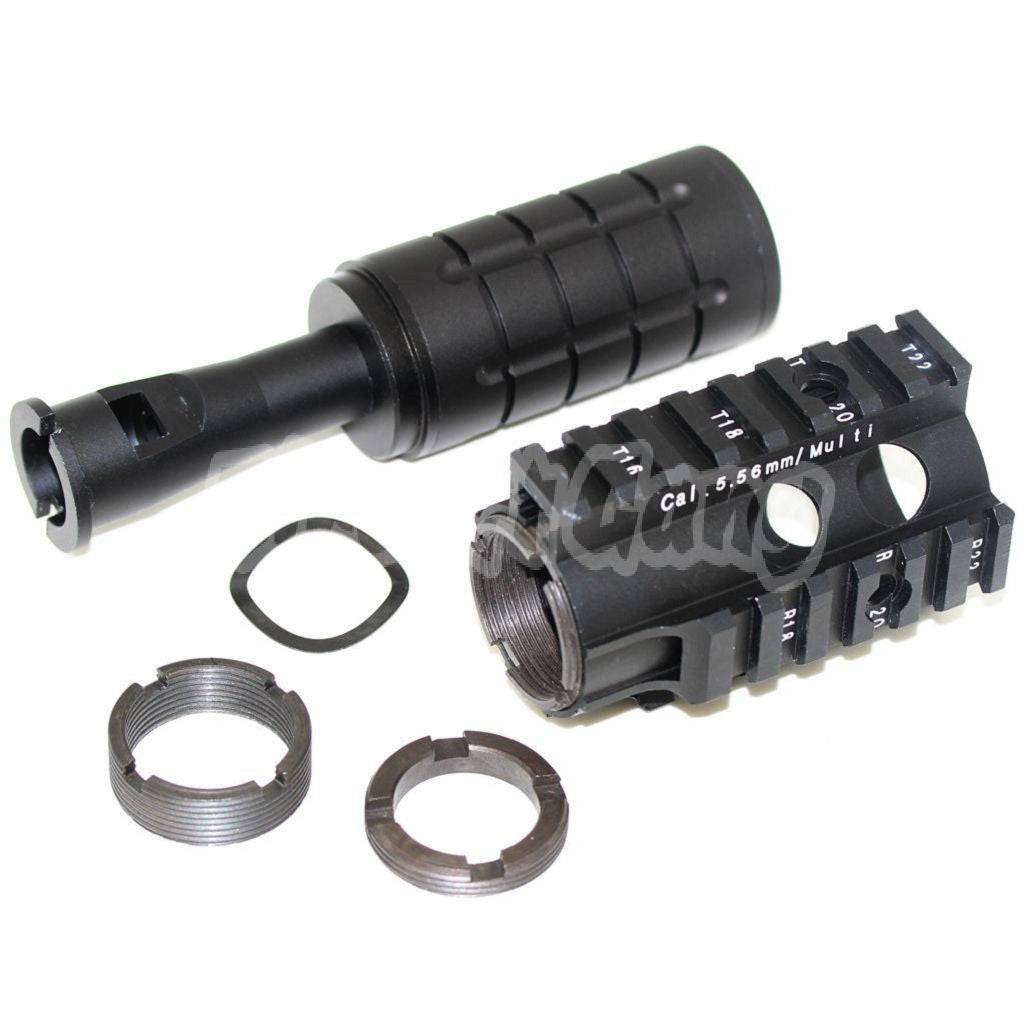 5KU Mini Patriot Front Kit Set For WA M4 M16 Series GBB Airsoft Black