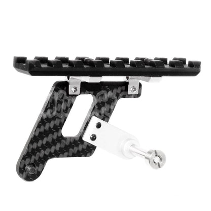 Airsoft 5KU Shooters Carbon Scope Mount Rail for Tokyo Marui HI-CAPA 5.1/4.3 GBB Pistol Black/Silver