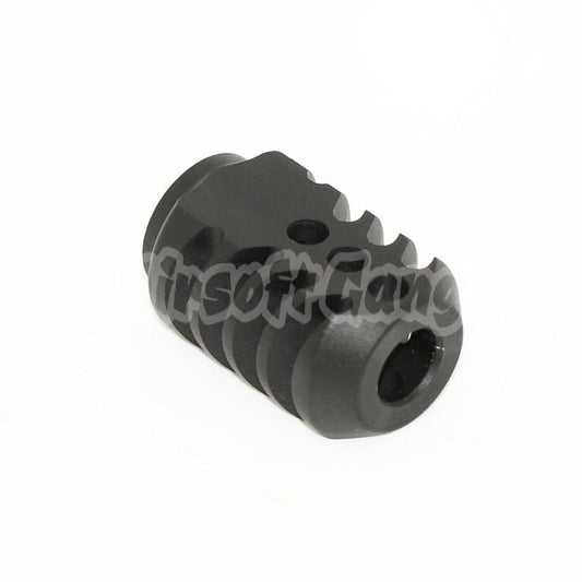 5KU Aluminium Compensator For Tokto Marui G17 +14mm CW Threaded Outer Barrel Black