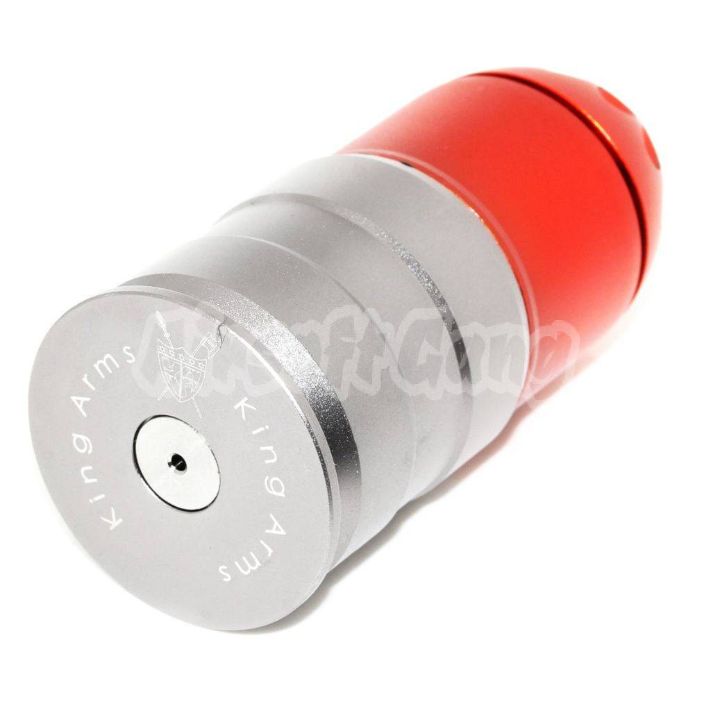 Airsoft King Arms 84rd 40mm Co2 Gas Grenade Cartridge Shell Version IV Orange Red/Gray