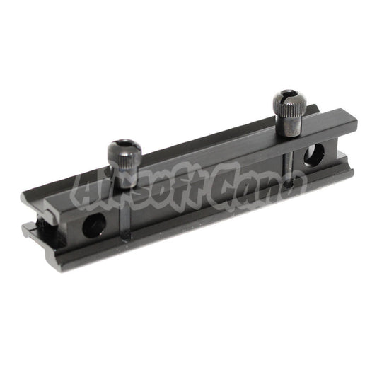 20mm 14-Slots 0.8" Inch See Through Mini Riser Mount Black