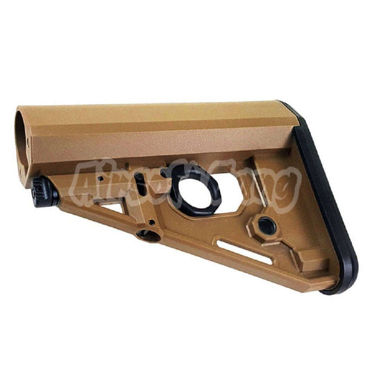 LR Crane Stock For M4 GBB AEG Buffer Tube Series Airsoft Dark Earth Brown