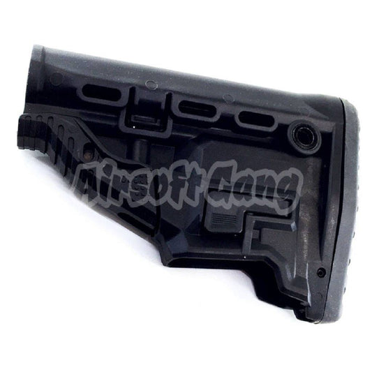 GK-MAG Style Survival Buttstock Stock with Spare Magazine Carrier For M4 Airsoft Black