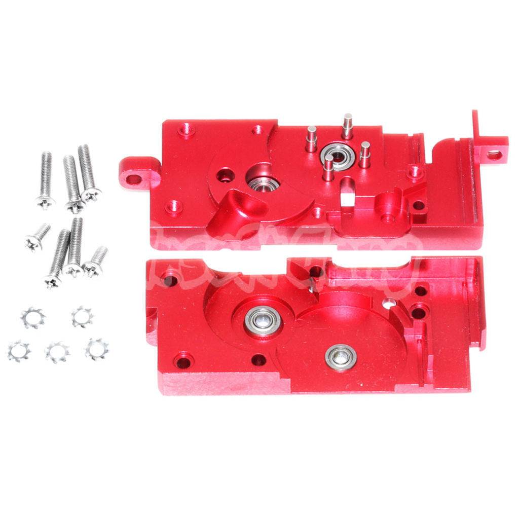 Army Force CNC Ball Bearing Gearbox Shell For G&D DTW / Systema PTW Airsoft Red