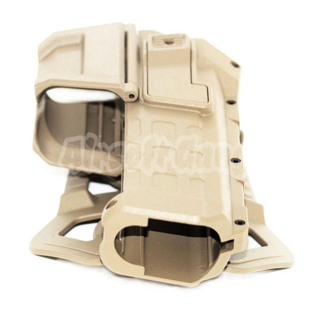 Polymer Hard Case Movable Holster For Tokyo Marui WE 1911 Pistol Airsoft Dark Earth Tan