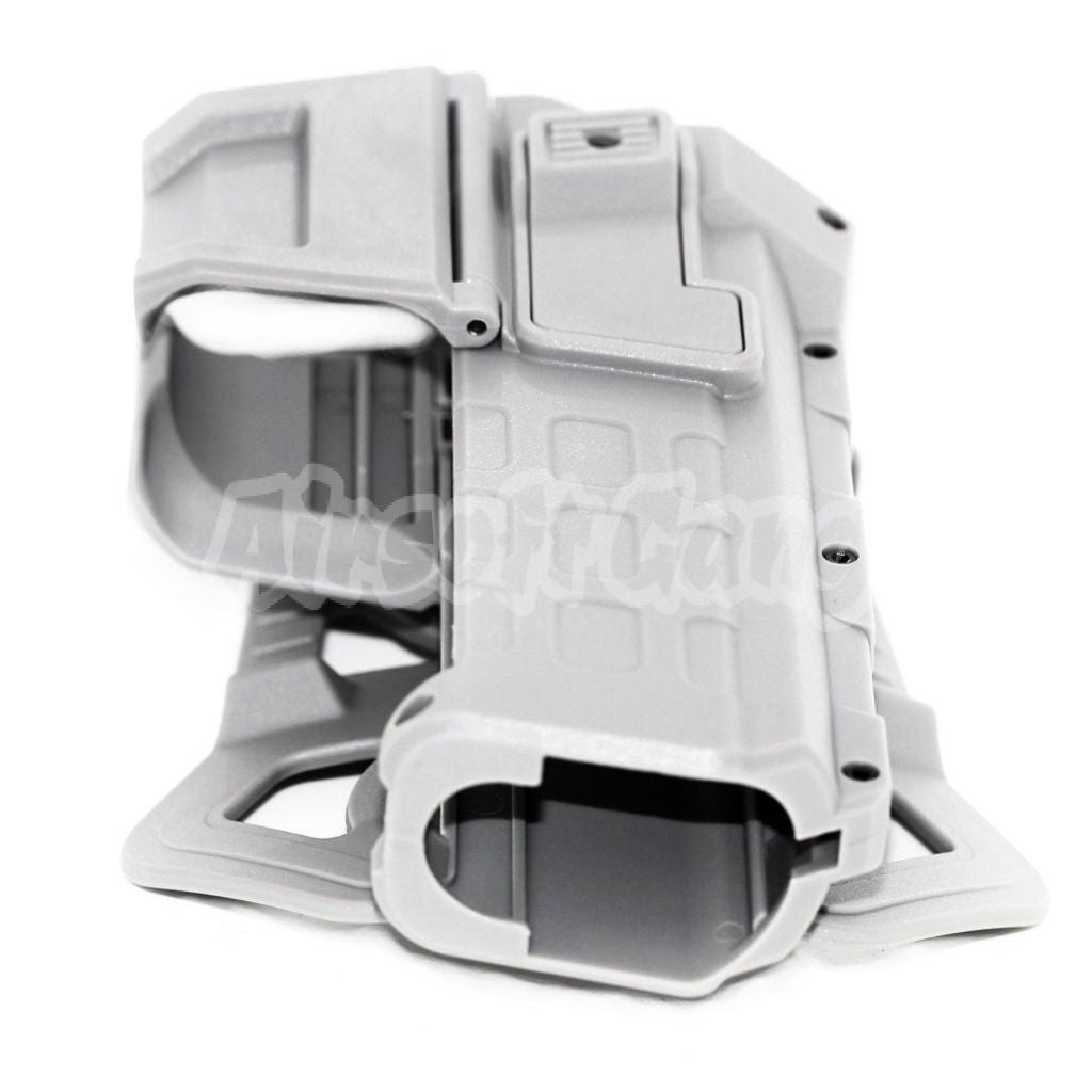 Polymer Hard Case Movable Holster For Tokyo Marui WE 1911 Pistol Airsoft Light Grey