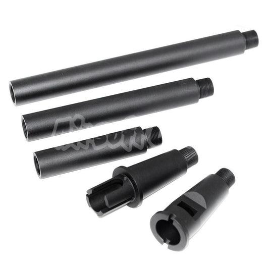 M4A1 4-Segments Metal Outer Barrel For M4 M16 Series AEG -14mm CCW (18.125" Inches) GBBR(17.25" Inches) Airsoft Black