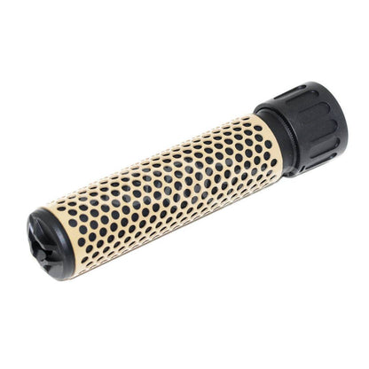 179mm 7" Inches 5.56 Style QDC Suppressor Silencer Extend Barrel Tube Dark Earth/Black