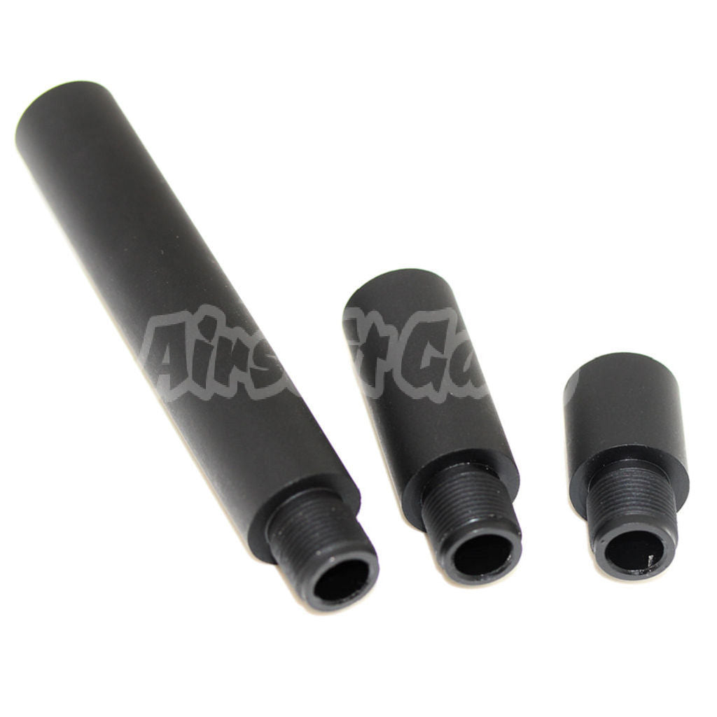 APS 3pcs 21mm/41mm/97mm 159mm CQB Extended Outer Barrel Extension Tube For All -14mm CCW Threading Rifle Airsoft