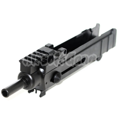 Upper Body Frame with Outer Barrel and 4 Slots Rail For WELL R2 / Jing Gong JG / Tokyo Marui VZ61 Scorpion AEP AEG Airsoft