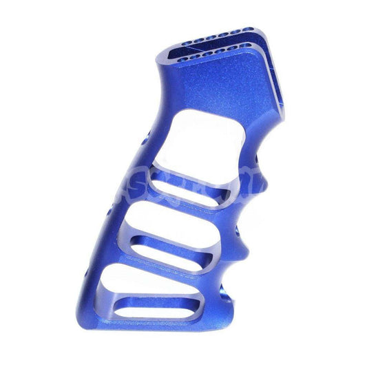 5KU CNC Skeletonized Pistol Grip For WA M4 M16 Series GBB Airsoft Anodized Blue