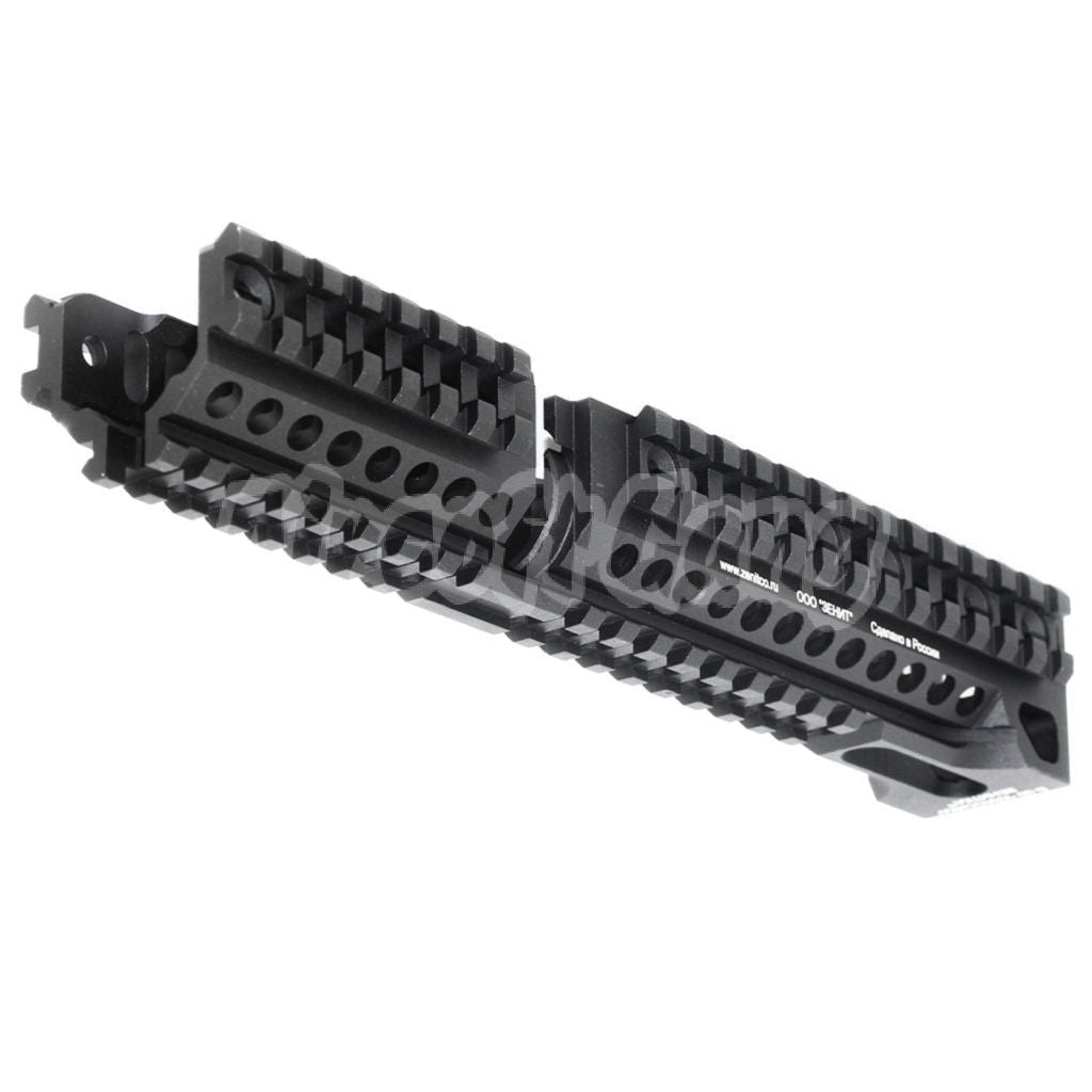 5KU CNC Aluminum 254mm B30 Style Long Lower Rail System Handguard For LCT GHK E&L Tokyo Marui AK Series AEG GBB Black