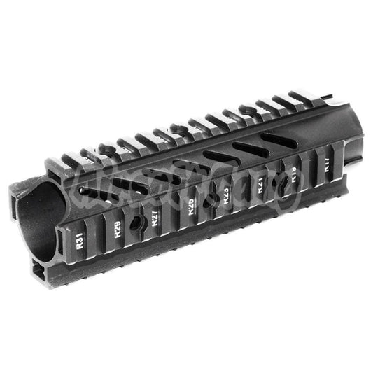 APS CNC Aluminum 176mm 7" Inches OD Free Float Rail System Handguard For M4 M16 Series AEG Airsoft