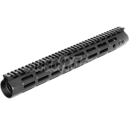 APS CNC 15" Inches Evolution Tech 5.0 M-LOK Rail System Handguard For APS CYMA G&P JG Tokyo Marui M4 M16 Series AEG Airsoft Black