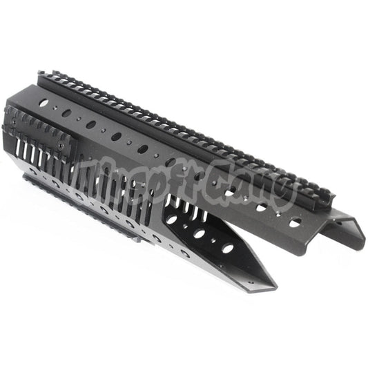 CYMA CNC Aluminum 326mm Rail System Handguard For CYMA Tokyo Marui M14 Series AEG Airsoft Black