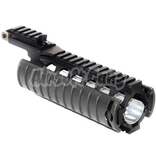 CYMA CNC Aluminum 210mm RAS Rail System Handguard with Rail Cover For Tokyo Marui M4 M16 Series AEG / WA M4 M16 Series GBB Airsoft Black