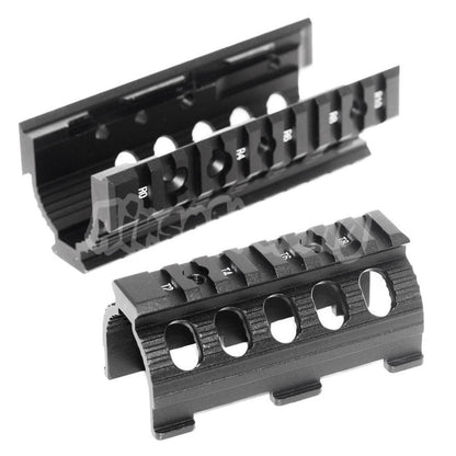 CYMA CNC Aluminum 135mm Rail System Handguard For AK74U Series Tokyo Marui / D-Boys / CYMA / APS / VFC / Matrix AEG Airsoft Black