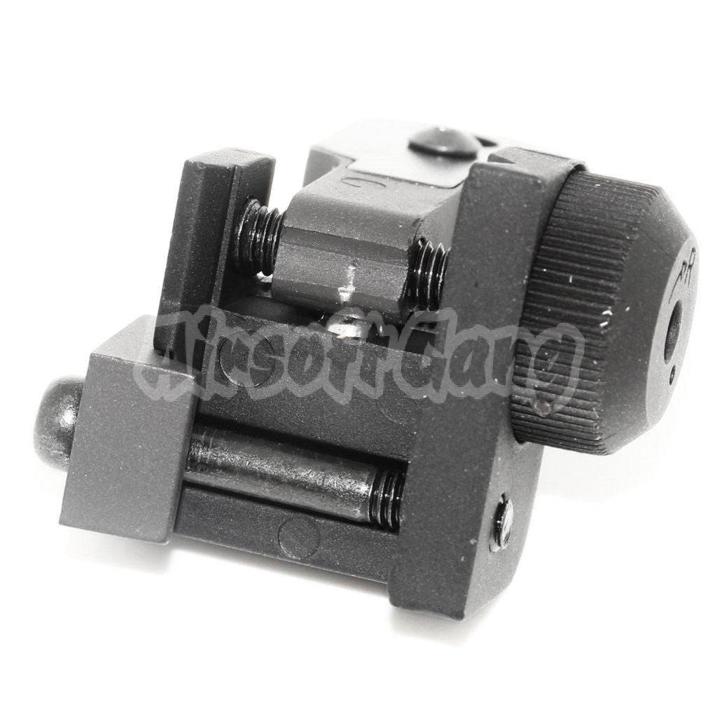 MAD BUIS Style Flip-Up Rear Sight For Standard 20mm RIS RAS Rail