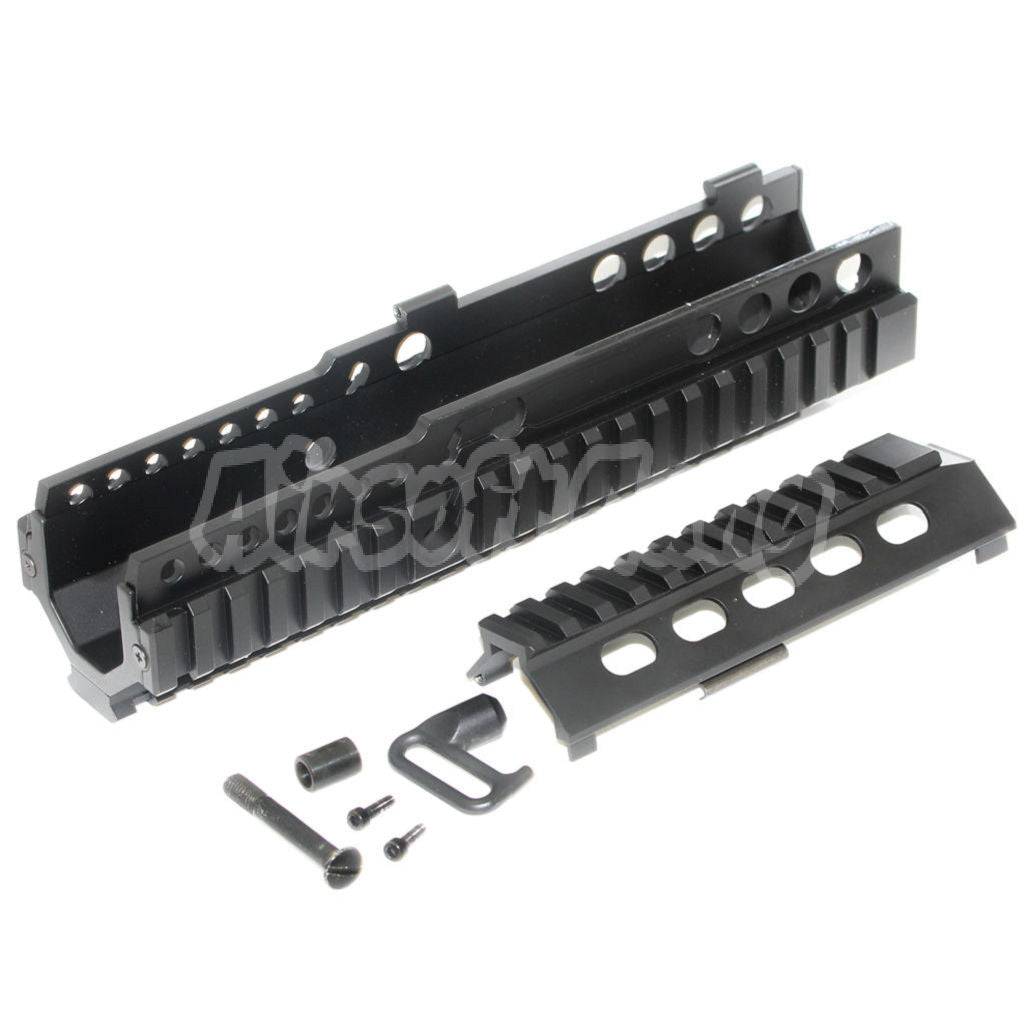 225mm 9" Inches CNC Aluminium 4-Side Rail System Handguard For ARMY G&G L85 R85 AEG Airsoft