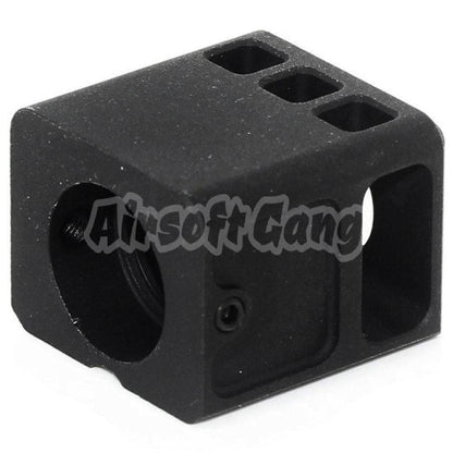 5KU Stubby Comp Compensator -14mm CCW For Tokyo Marui G17 G18C GBB Pistol Airsoft Black