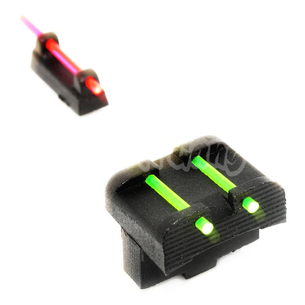 Airsoft APS Fiber Optic Front & Rear Sight For APS ACP606 Pistol GBB