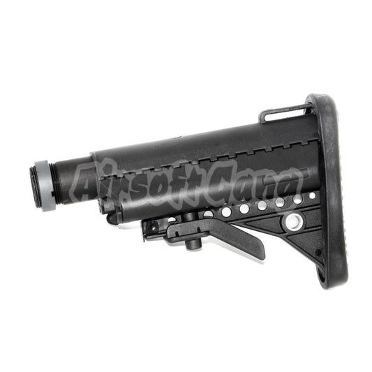 Airsoft E&C MOD Crane VT Stock with 5-Position Tube M4 M16 Black