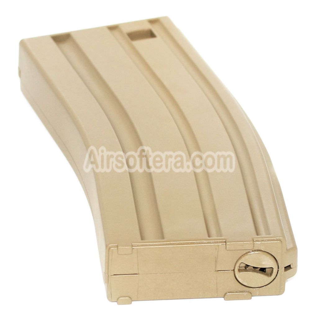 Airsoft 140rd Econ Mid-Cap Magazine For M4 M16 Series AEG Rifles Tan