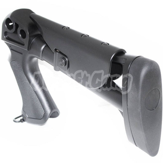 CYMA Retractable Stock with Plastic Grip For CYMA M870 Series Shotgun Airsoft Black