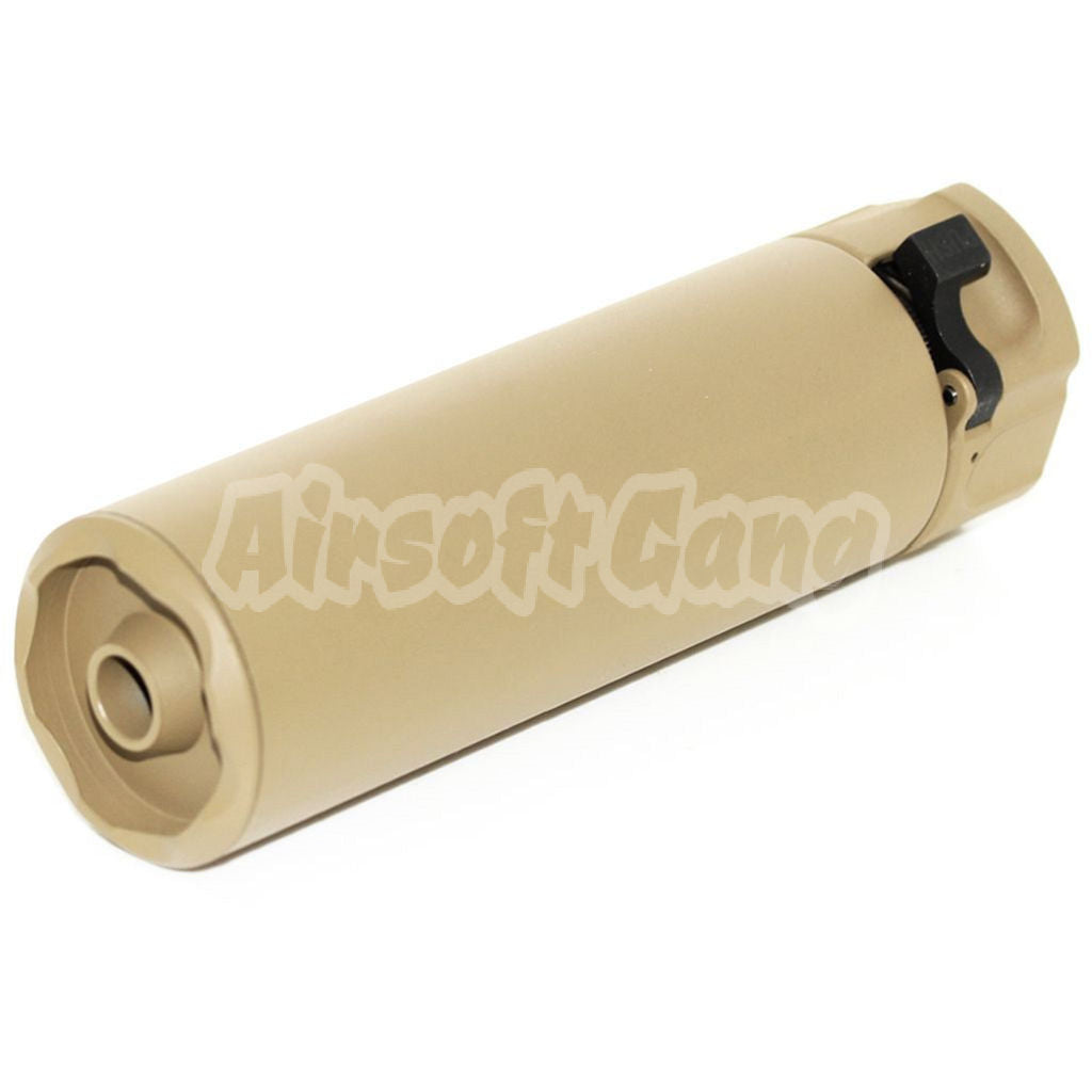 5KU 133mm SOCOM556 Mini-2 RC Suppressor Silencer with -14mm CCW Threading Flash Hider Dark Earth