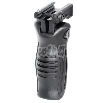 Polymer Folding Tactical RIS Vertical Front Grip For 20mm Rail System Black